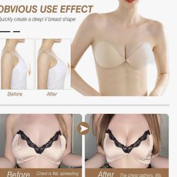 New Push up Strapless Self Adhesive Bra D