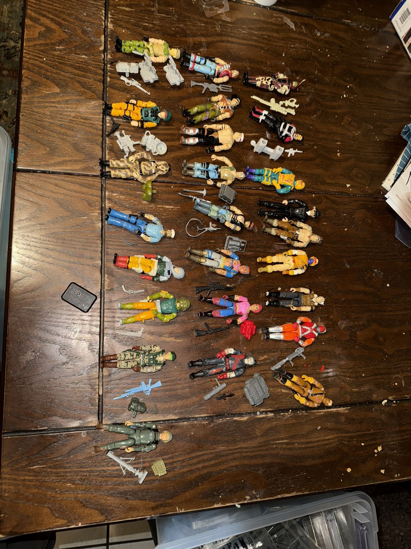 Gi Joes 80s Lot Of 25 Great Shape With Dreadlocks