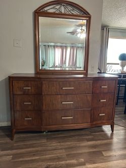 Wood Dresser with a mirror