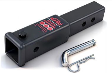 TOPTOW Trailer Hitch Extender, Fits For 2 Inch Hitch Receiver, 7-Inch And 8 1/2-Inch Extension Length, With 5/8 Inch Hitch Pin And Clip, Anti-Rattle B
