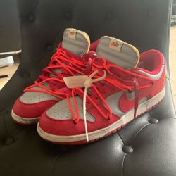 University Red Off White Nike Dunks