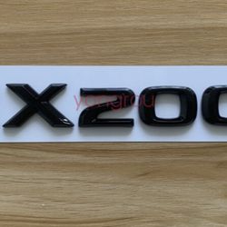 Gloss Black RX200t Number Trunk Letters Badge Emblems Sticker For 2008-2020 LEXUS