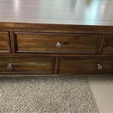Coffee table with drawers