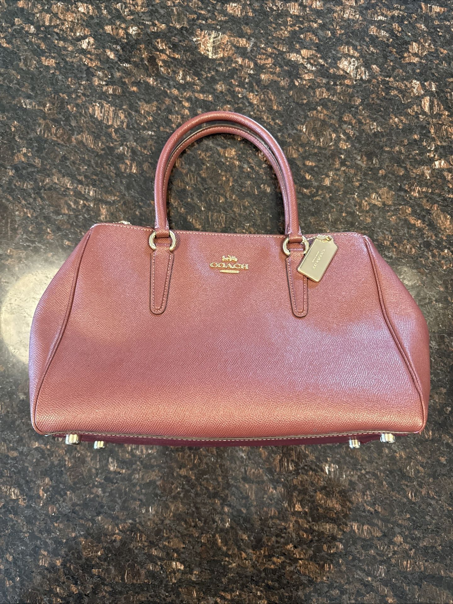 Coach Small Margot Carryall Crossgrain Leather F57527 Satchel Crossbody Bag NWT