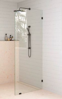 Glass Warehouse Vela 78" High x 29-1/2" Wide Shower Screen Frameless Shower Door with Clear Glass