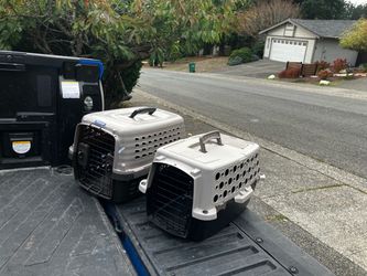 Small Dog Cat Rabbit Bunny Kennel Crate Carrier Like New 20” L by 10” W by 10” H $20 Each