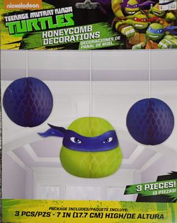 Teenage mutant ninja turtles  honeycomb decor
