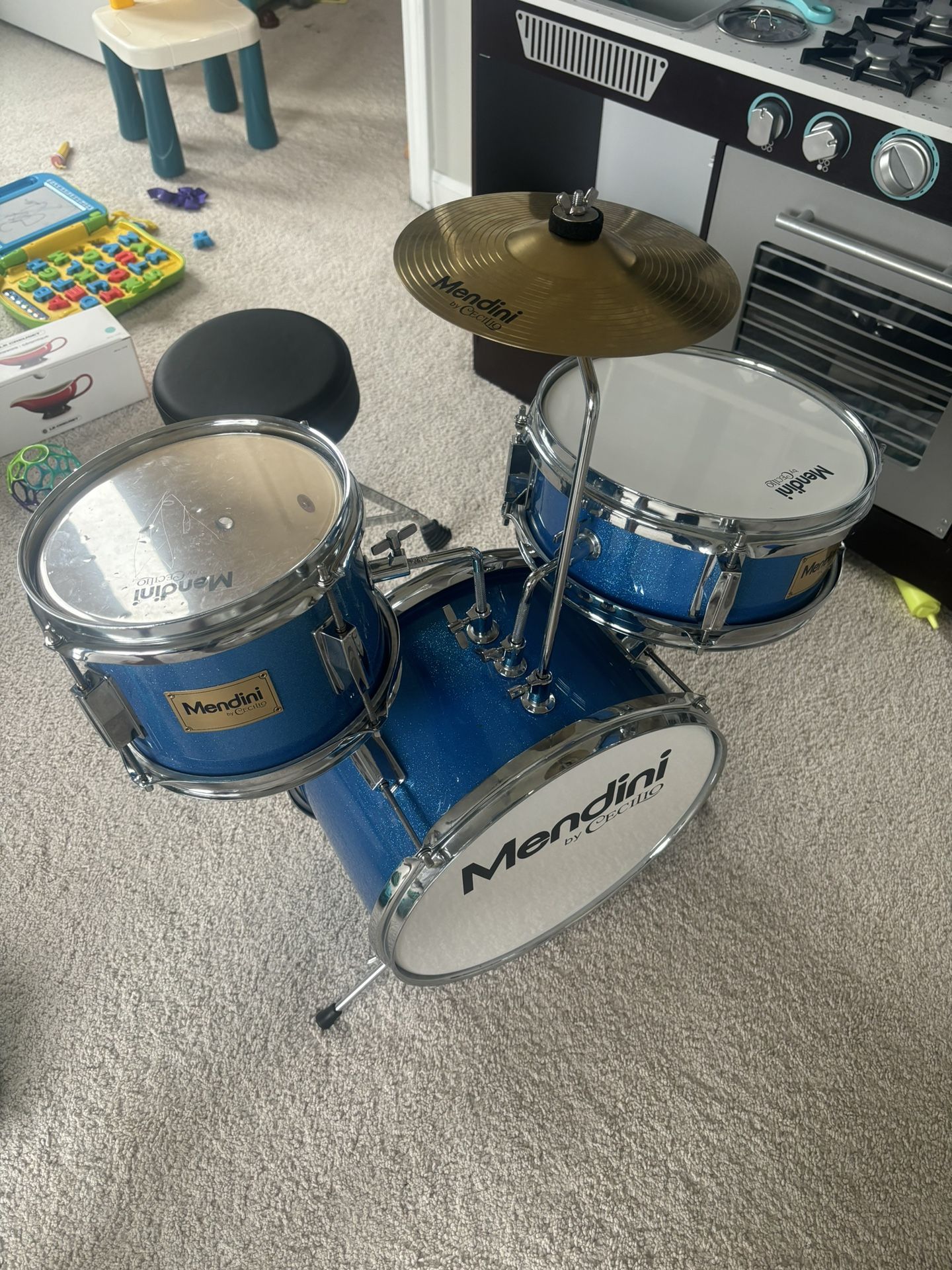 Mendini By Cecilio Kids Drum Set - Junior Kit w/ 4 Drums
