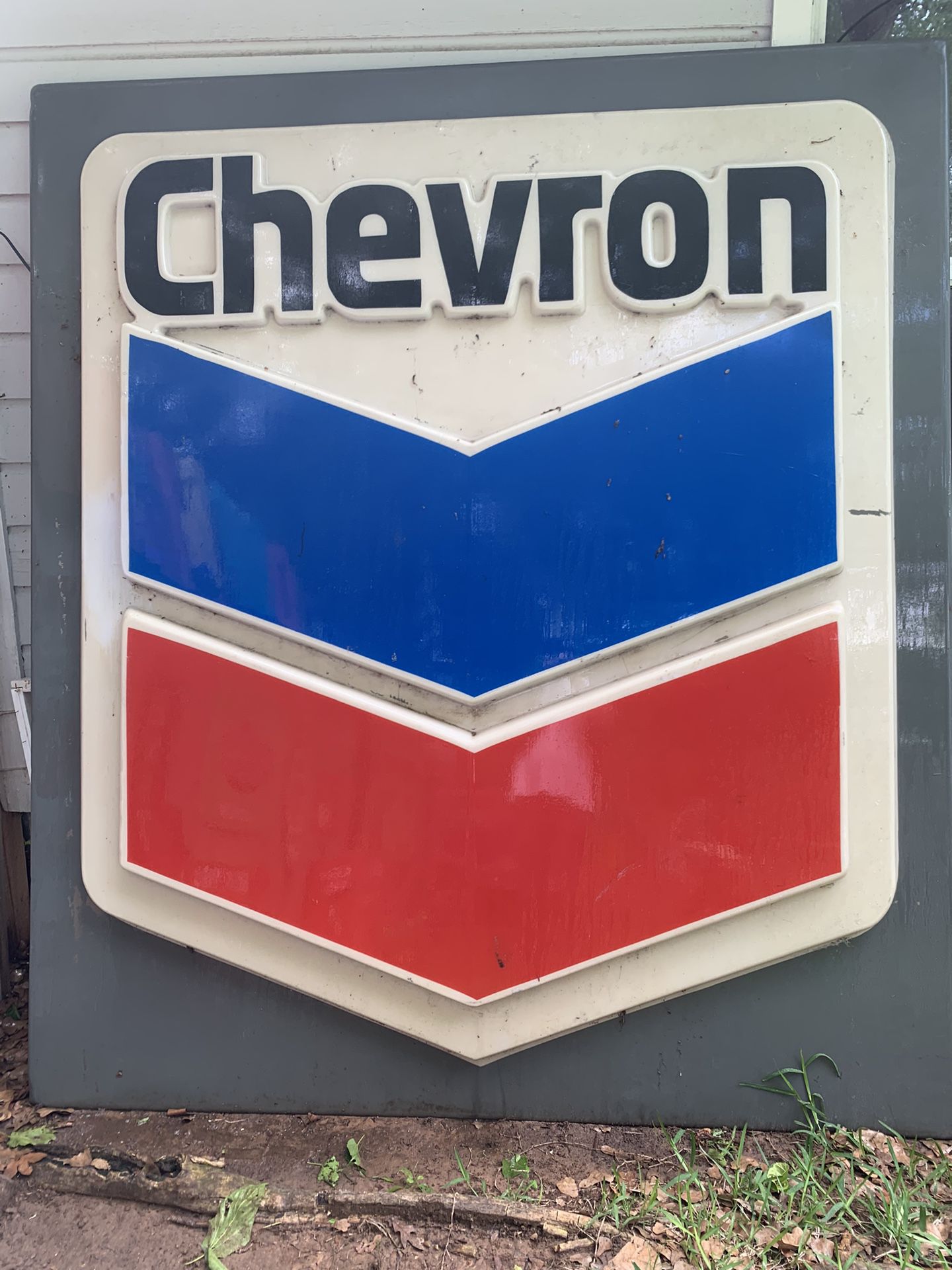 CHEVRON gas station sign