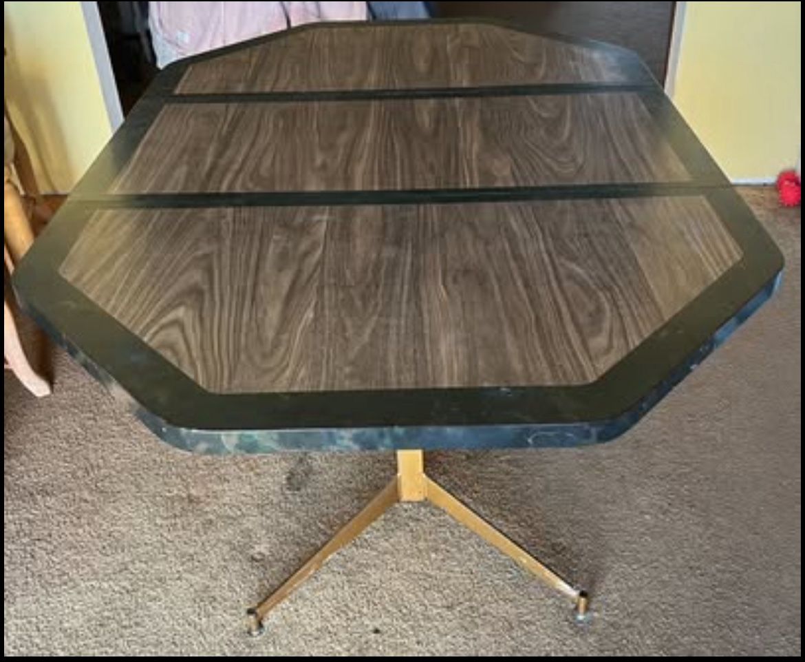 Vintage Mid-Century Dining Table w/ Leaf