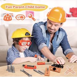 Kids Tool Set-Zealous Pretend Construction Toy with Kids Tool Belt, Toddler Tool Set with Angle Grinder Toys & Circular Saw, Child Play Tool Set for B