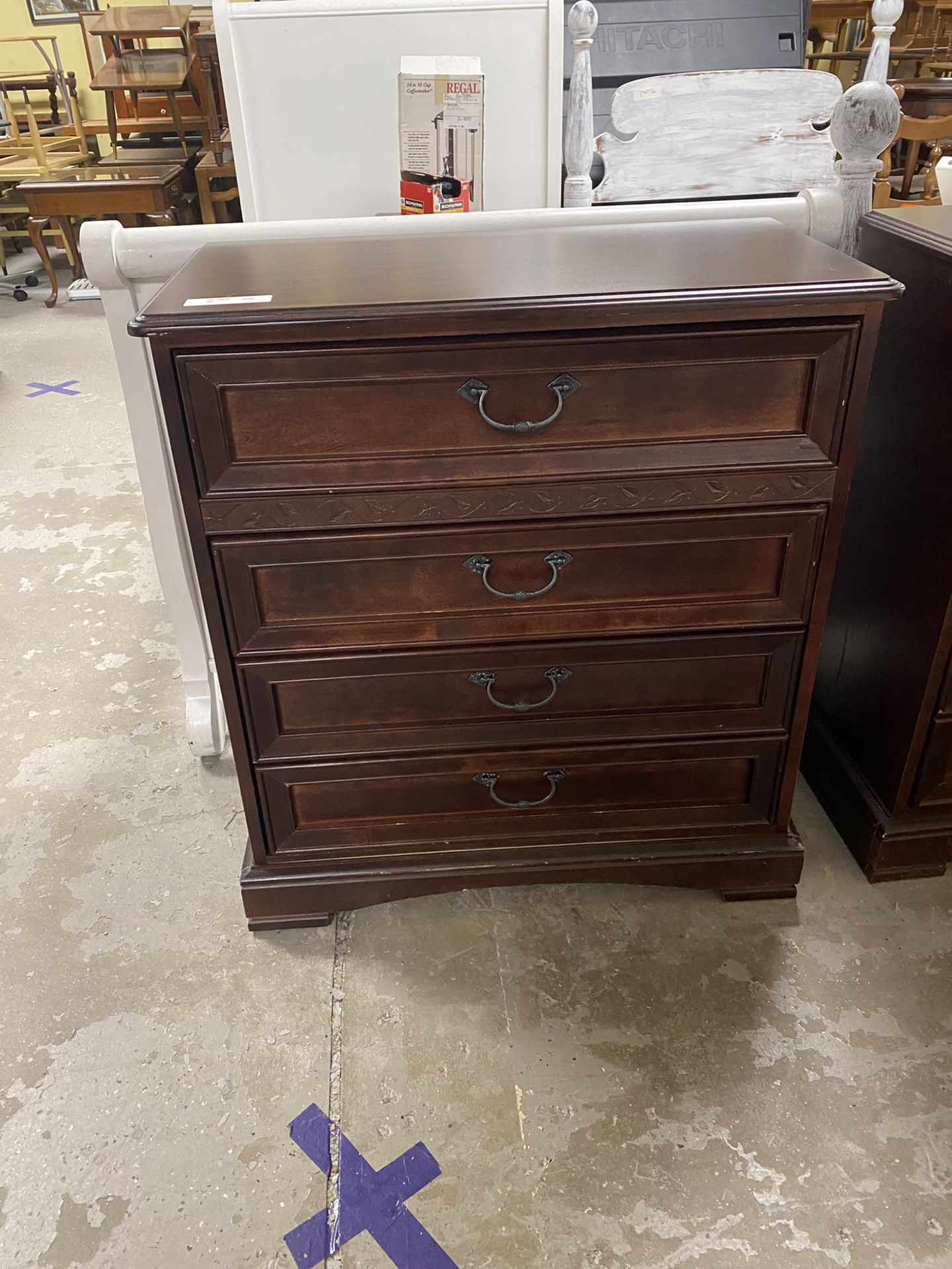 Mahogany chest of drawer $150