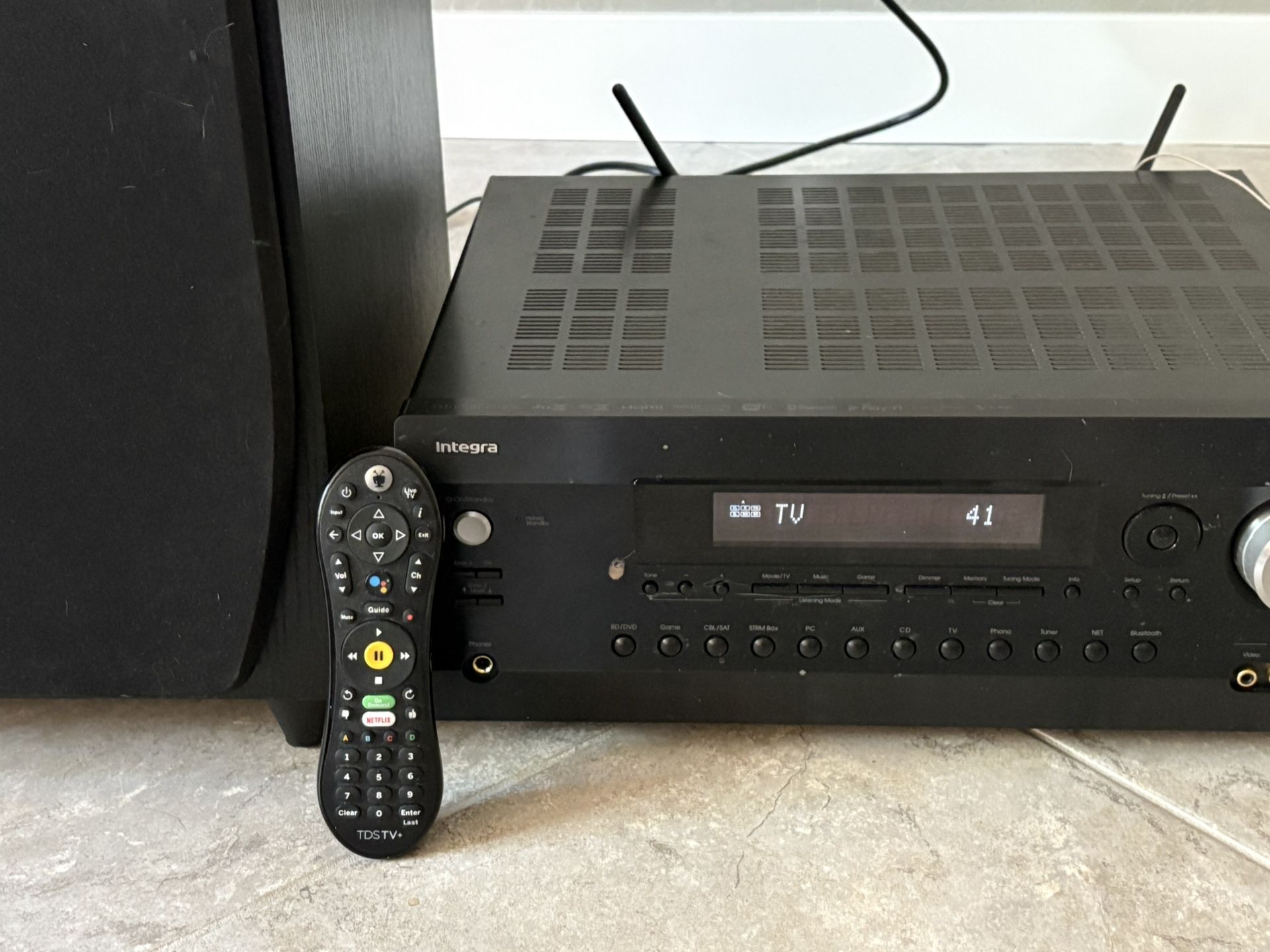 Integra DRC7.1 AV Receiver + Proficient FS12, 12” Powered Subwoofer Bundle