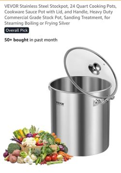 24qt stainless steel heavy bottom pot
