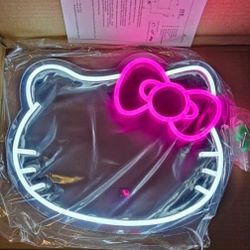 Brand new Hello Kitty LED mirror 12" x 14" with adjustable brightness