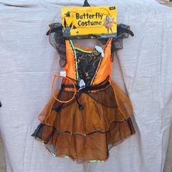 New Child Halloween Butterfly Costume 5-6 Yrs