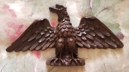 Antique German Wall Clock Eagle Topper