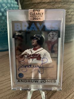 Andruw Jones Clearly Authenthic On CardAutographs