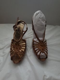 Matisse Brown Sandal Heels 6 M
