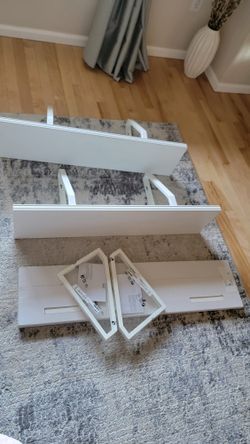 IKEA WHITE SHELVES X3