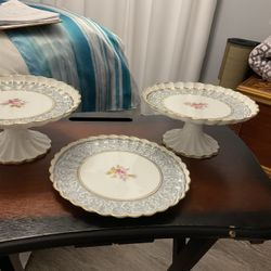 Bone China Footed Cake Plates