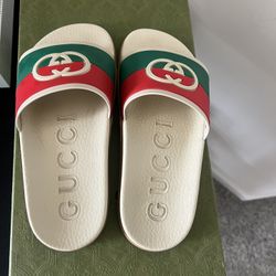 Women’s Gucci Slide 'Interlocking G - Orange Green'