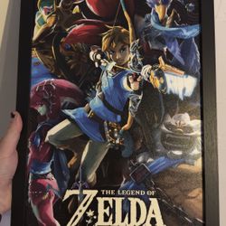Legend Of Zelda Breath Of The Wild Framed Poster