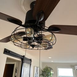 Industrial type ceiling fan