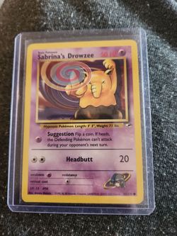 Pokémon TCG Sabrina's Drowzee Gym Heroes 92/132 Regular Unlimited Common