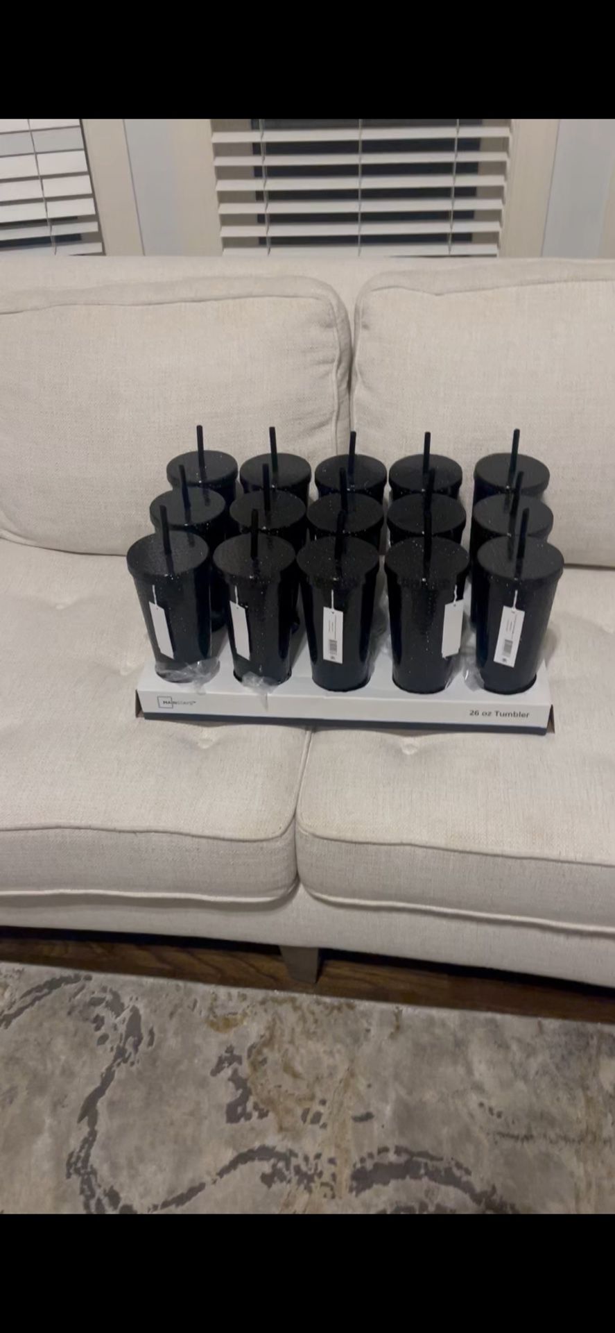NEW $8 BLACK TUMBLERS FOR ONLY $4