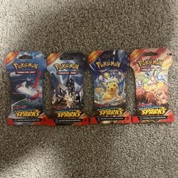 Pokemon Surging Sparks Sleeved Booster Pack Bundle