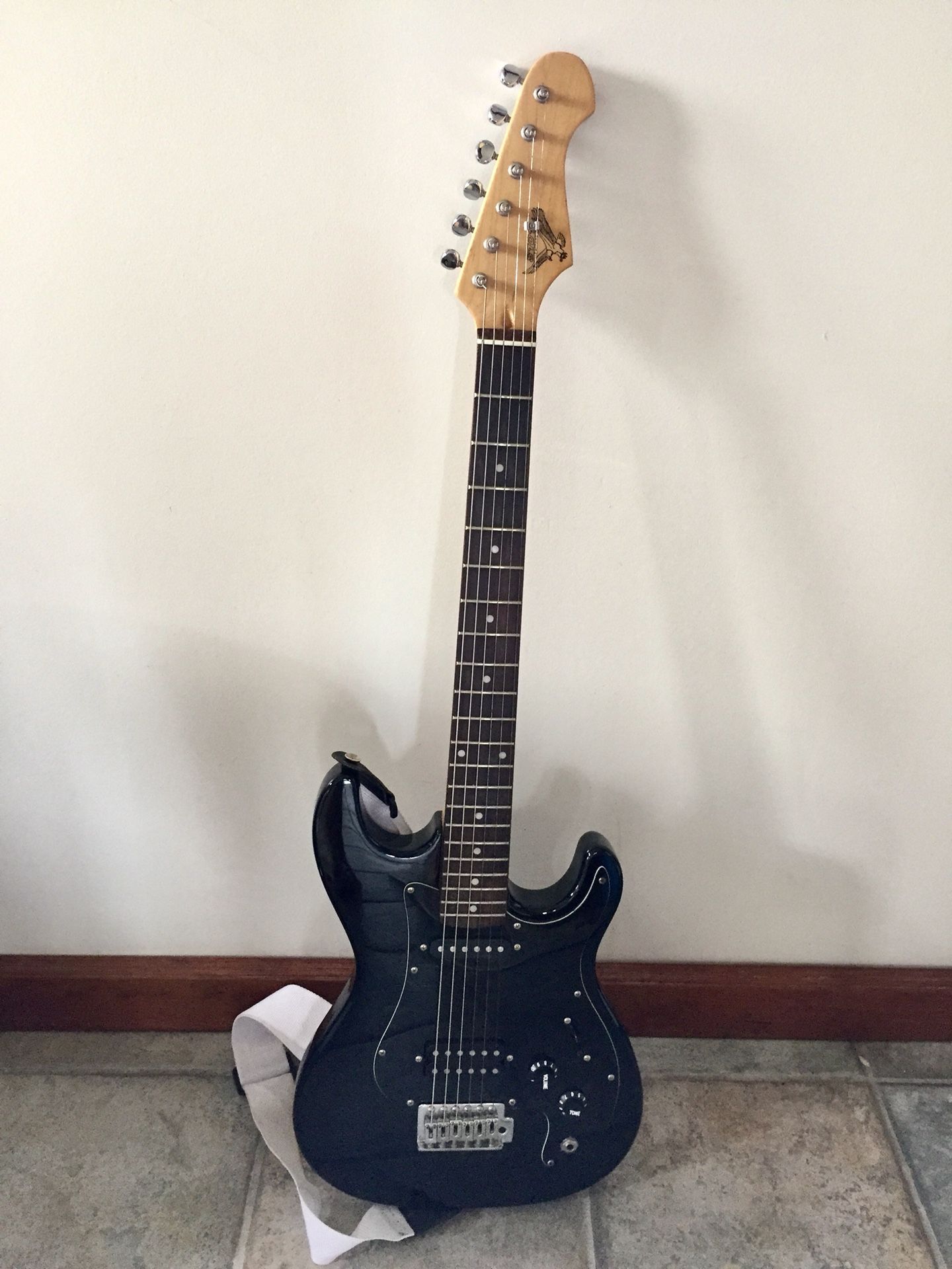 S101 Guitars Black Electric Guitar