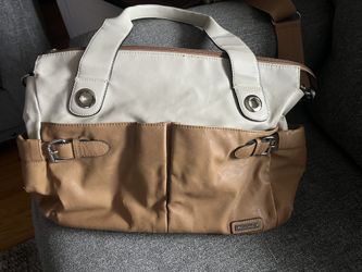 “STORKSAK” Leather Diaper Bag