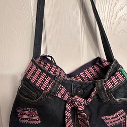 Jean Purse with stars and strips trim