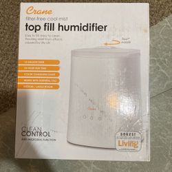 Crane Filter Free Cool Mist Top Fill Humidifier 