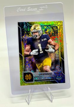 2025 Bowman University Chrome Football Jaden Greathouse Yellow Mini-Diamond 301/350