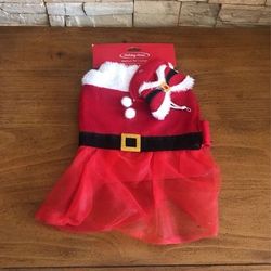 Santa Pet Costume Fits Up To 13-20 Lb. New