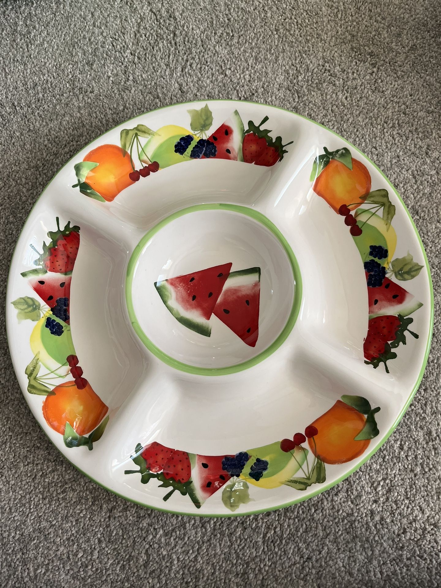 Divided Fruit Plate / Serving Dish