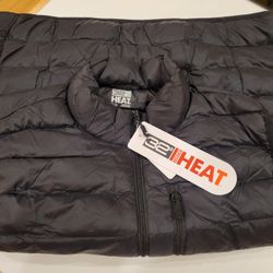 32° HEAT Puffer Vest XL Black Mens