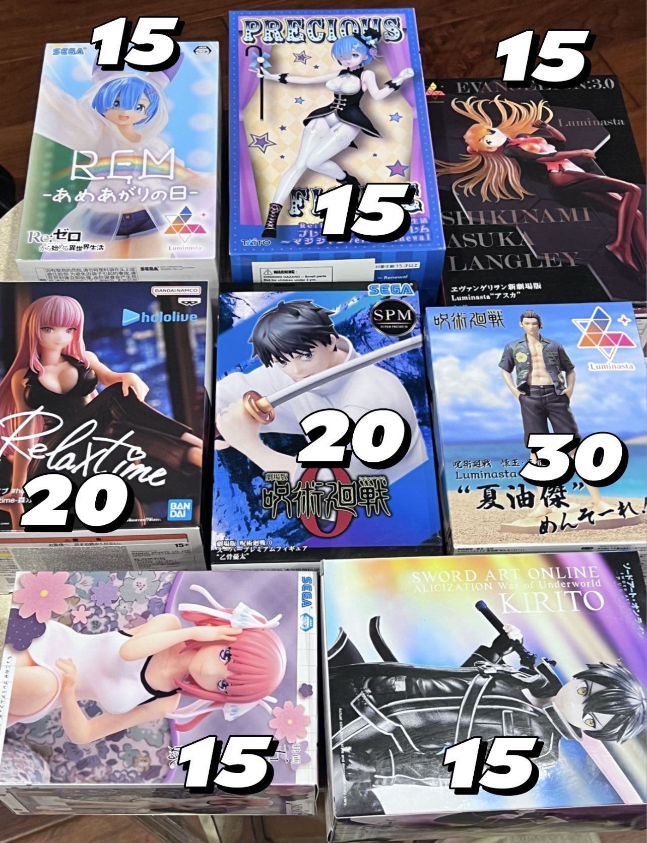 Figures NEW sealed unopened - Price listed DM before purchase