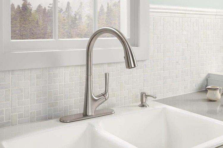 Kohler Malleco Touchless Pull-Down Kitchen Faucet With Soap/Lotion Dispenser