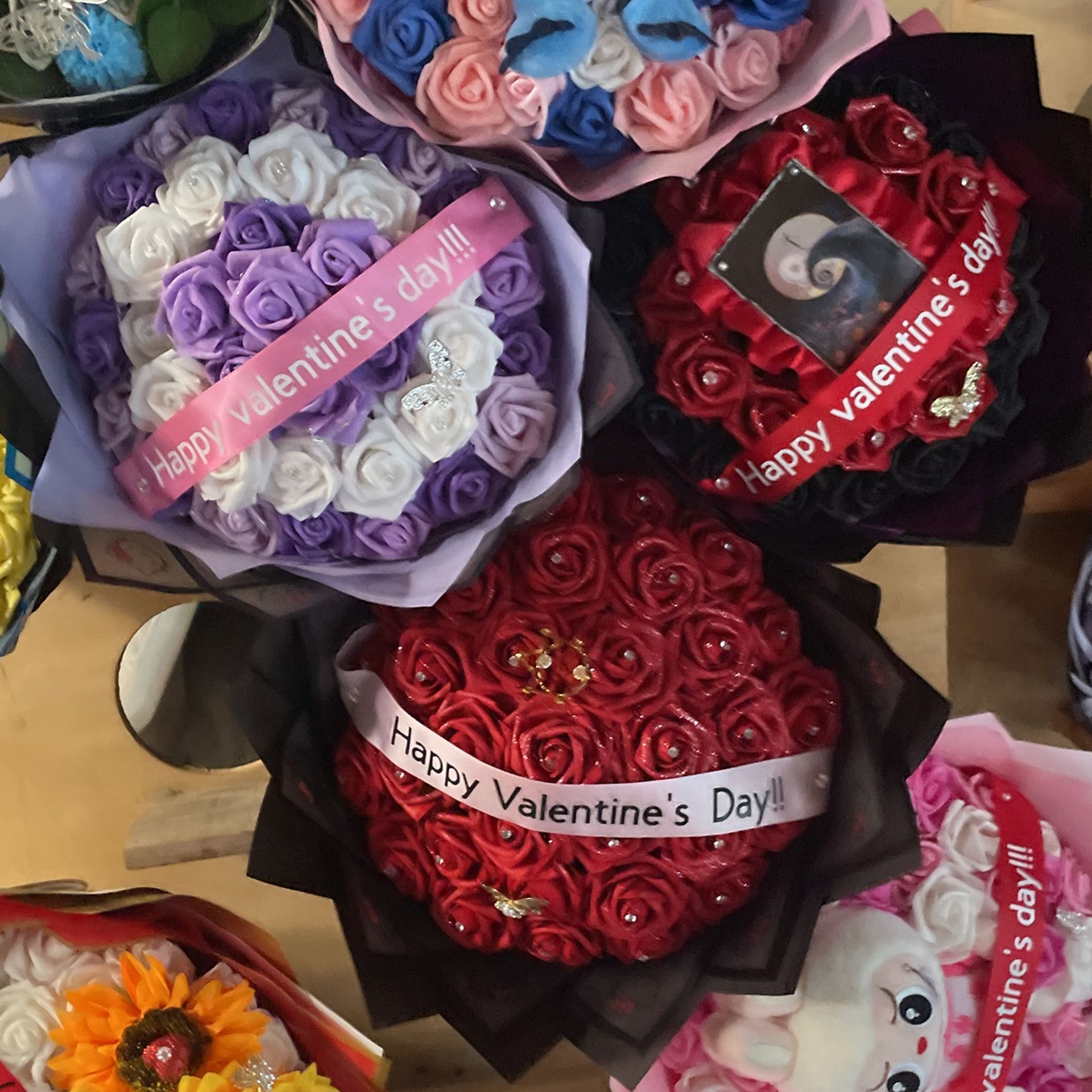 Valentines Day Forever Flower Arrregments