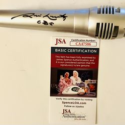 JIM NANTZ SIGNED AUTOGRAPHED MICROPHONE CBS SPORTS ANNOUNCER LEGEND JSA COA RARE
