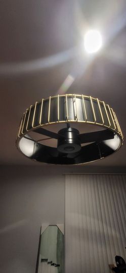 Decorative ceiling fan.