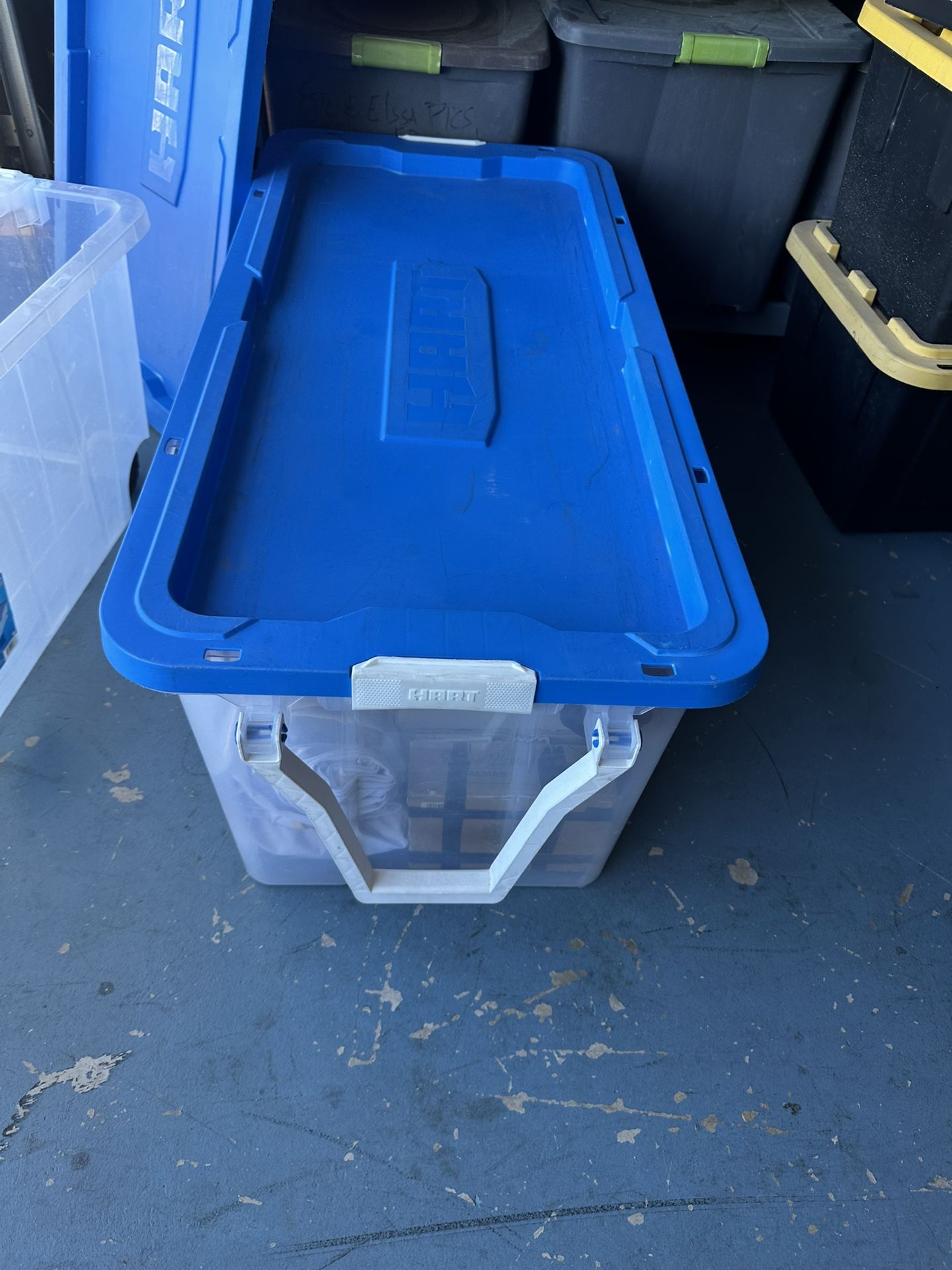 Container With Wheels And Handle