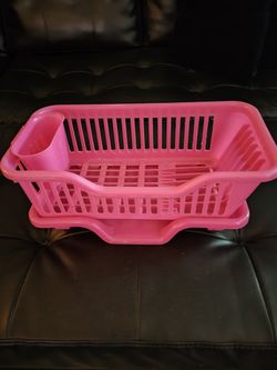 CUTE PINK DISH RACK 