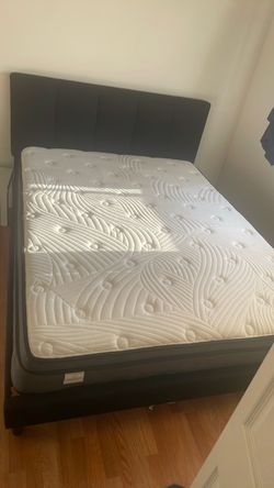 Queen Bed Frame with Mattress Set