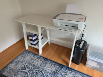 White Office Desk