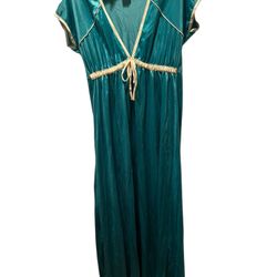Vintage Nylon Nightgown Floor Length Size M