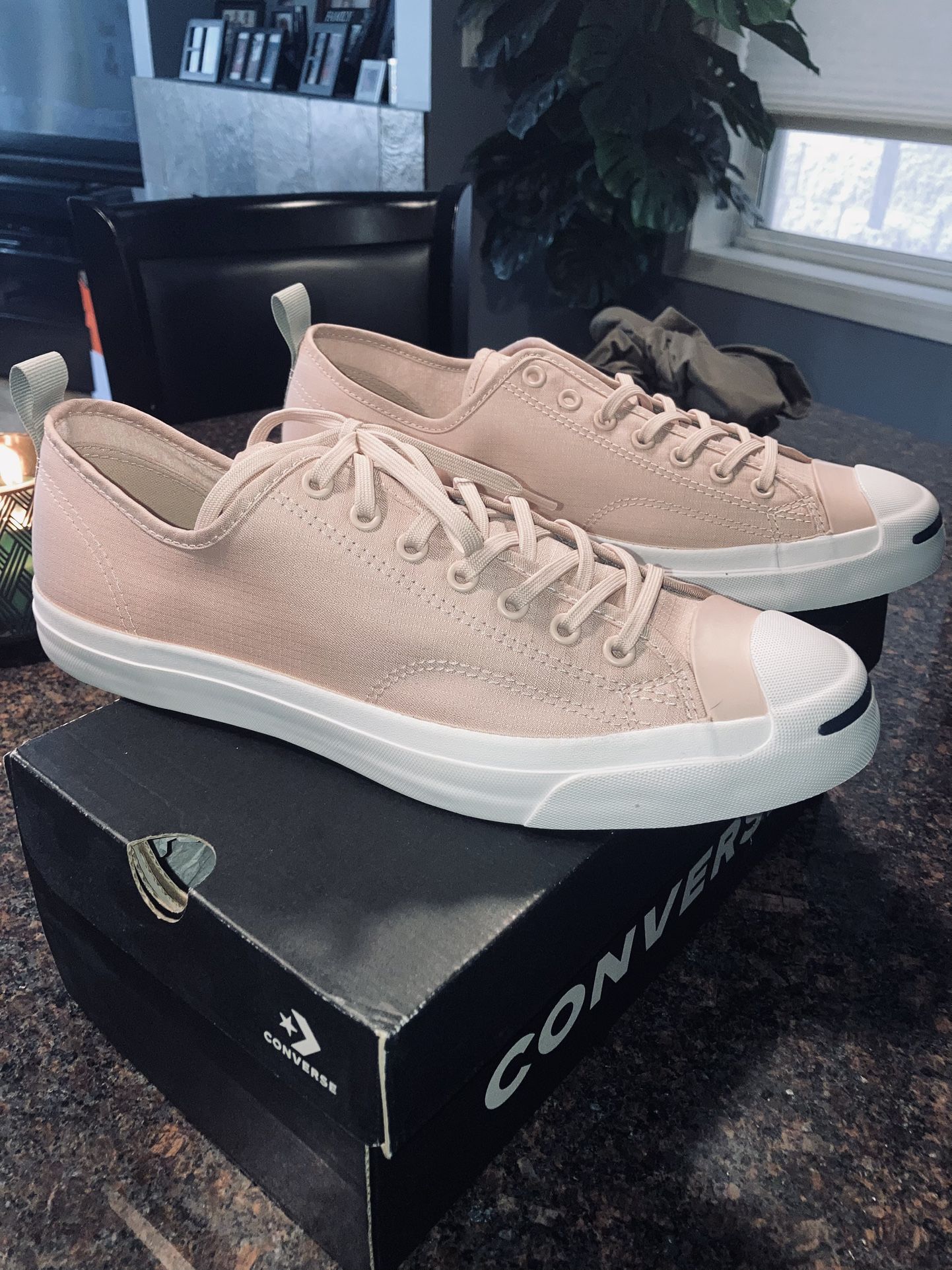 New Converse All Star Jack Purcell Ox Pink Low Mens Sz 11 Very